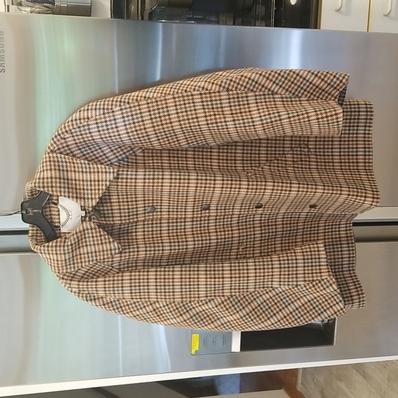 💕ALC💕 Lincoln Oversized Plaid Check Wool-Blend Coat ~ XL NWT - Picture 13 of 16